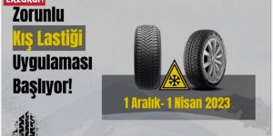 Erzurum Polisinden kış lastiği uyarısı