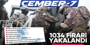 Yerlikaya Durmuyor: 81 ilde Çember Operasyonu: 1034 firari yakalandı