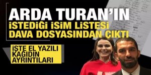 Arda Turan için hazırlandı liste dosyasından çıktı...