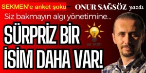 Başkan Sekmen'e anket şoku: Sürpriz bir isim daha var!