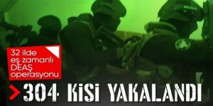 32 ilde DEAŞ operasyonu! 304 kişi daha paketlendi