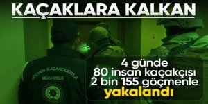 Yılın ilk 4 gününde 2 bin 155 düzensiz göçmen yakalandı