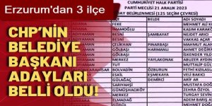 CHP'nin belediye başkan adayları belli oldu: Erzurum'dan 3 ilçe açıklandı