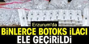 Erzurum Polisi binlerce botoks ilacı ele geçirdi