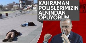 Cumhurbaşkanı Erdoğan: Kahraman polislerimizin alınlarından öpüyorum