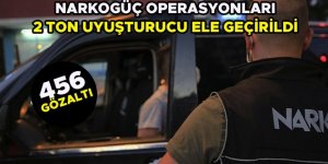 "Narkogüç" operasyonlarında 2 ton uyuşturucu ele geçirildi