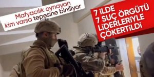 “Kafes-39” operasyonlarında 7 organize suç örgütü çökertildi