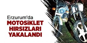 Erzurum'da motosiklet hırsızları yakalandı