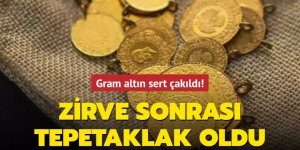 Gram altın sert çakıldı! Zirve sonrası tepetaklak oldu