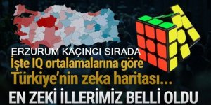 IQ ortalamasına göre Türkiye'nin en zeki şehirleri belli oldu: ERZURUM KAÇINCI SIRADA