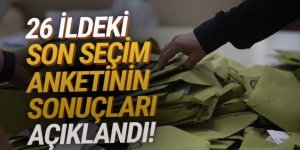 Erzurum ve 25 ildeki son seçim anketi açıklandı...