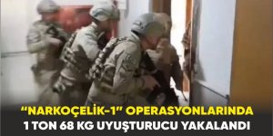 “NARKOÇELİK-1” Operasyonlarında 1️ Ton 6️8 Kg Uyuşturucu Madde İle 5️1 Bin 1️00 Adet Uyuşturucu Hap Ele Geçirildi