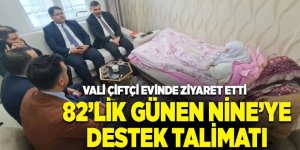 Erzurum' Valisinden, 82’lik Günen Nine’ye destek talimatı