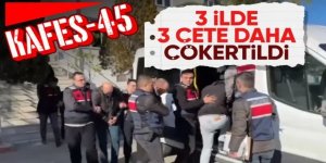 3 organize suç örgütü "Kafes"lendi: 63 gözaltı