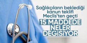 Sağlık alanında düzenlemeler içeren teklif TBMM'de kabul edildi