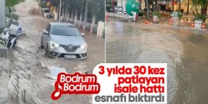 Bodrum'da su isale hattı patlamaları bıktırdı