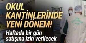 Okul kantinlerinde yeni dönem: Haftanın bir günü satılabilecek