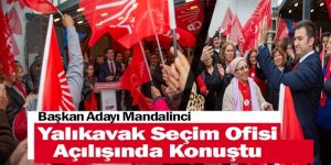 Başkan Adayı Mandalinci Yalıkavak Seçim Ofisi Açılışında Konuştu