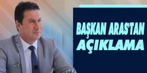 Başkan Aras'tan açıklama