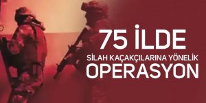 75 ilde silah kaçakçılarına operasyon