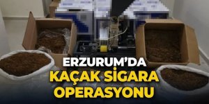 Erzurum'da kaçak sigara operasyonu: Tam 3 bin 500 paket