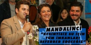 Mandalinci: “Kesintisiz su için tüm imkanları seferber edeceğiz”