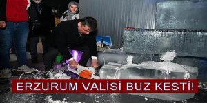 Vali Çiftçi buz kesti!