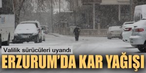 Erzurum Valiliğinden yoğun kar ve don uyarısı