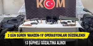 Organize suç örgütlerine "Mahzen" operasyonları: 13 gözaltı