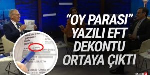 ''Oy parası'' açıklamalı EFT dekontu ortaya çıktı