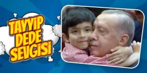 Küçük çocuğun Cumhurbaşkanı Erdoğan'a olan sevgisi