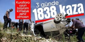 Bayram tatilinde 3 günün bilançosu: 19 ölü, 2 bin 912 yaralı