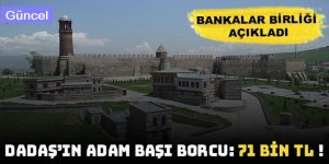 Dadaş'ın adam başı borcu: 71 bin TL!