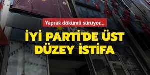 İYİ Parti'de üst düzey istifa