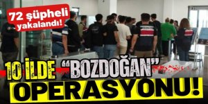 10 ilde "Bozdoğan-36" operasyonu: 72 gözaltı
