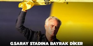 G.Saray stadına bayrak diker