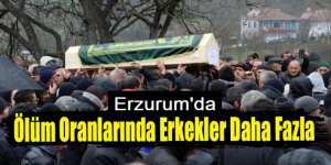 Erzurum'da erkek ölümleri daha fazla