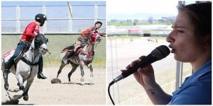 Erzurumlu Asena, ata sporu cirit müsabakalarını yönetiyor