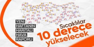 Yeni haftada sıcaklık mevsim normallerinin 5-10 derece üstüne çıkacak