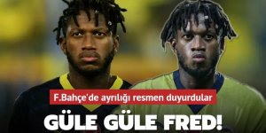 Güle güle Fred! Fenerbahçe'de ayrılığı resmen duyurdular