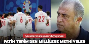 "Çocuklarımızla gurur duyuyorum" Fatih Terim'den millilere methiyeler