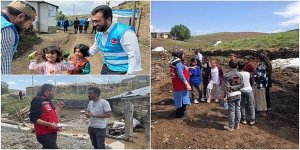 Psikologlar ve din görevlileri Tekman sel bölgesinde