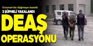 Erzurum merkezli, DEAŞ operasyonu; 3 şüpheli yakalandı