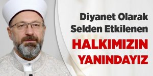 TDV, Erzurum'da selden etkilenen vatandaşların yanında