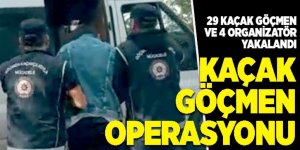 Erzurum'da Kaçak göçmen operasyonu