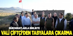 Vali Çiftçi Erzurum'da ki Tabyaları'nda incelemelerde bulundu