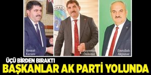 Erzurum’da üç belediye başkanı AK Parti'ye katılacak