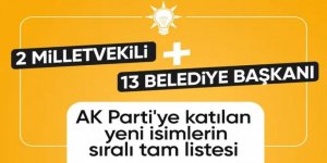 AK Parti'ye 15 yeni katılım gerçekleşti: İşte isim isim tam liste