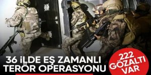 Erzurum ve 35 ilde GÜRZ operasyonu! 222 şüpheli yakalandı