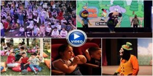 Erzurum'daki festivalde en çok çocuklar eğleniyor